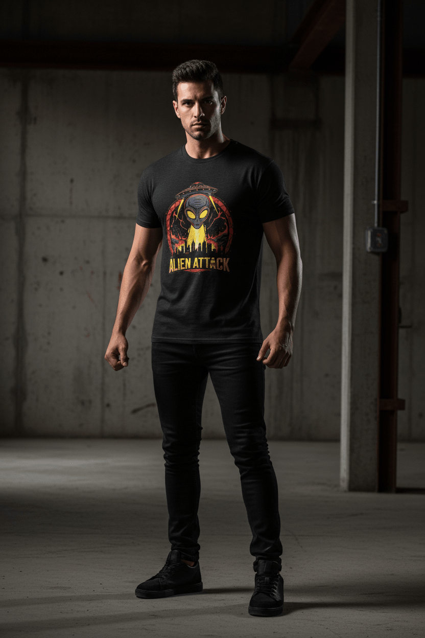 Alien Attack Tee Industrial
