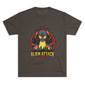 Alien Attack Tri-Blend Crew Tee - Unisex Graphic T-Shirt for Sci-Fi Fans Printify
