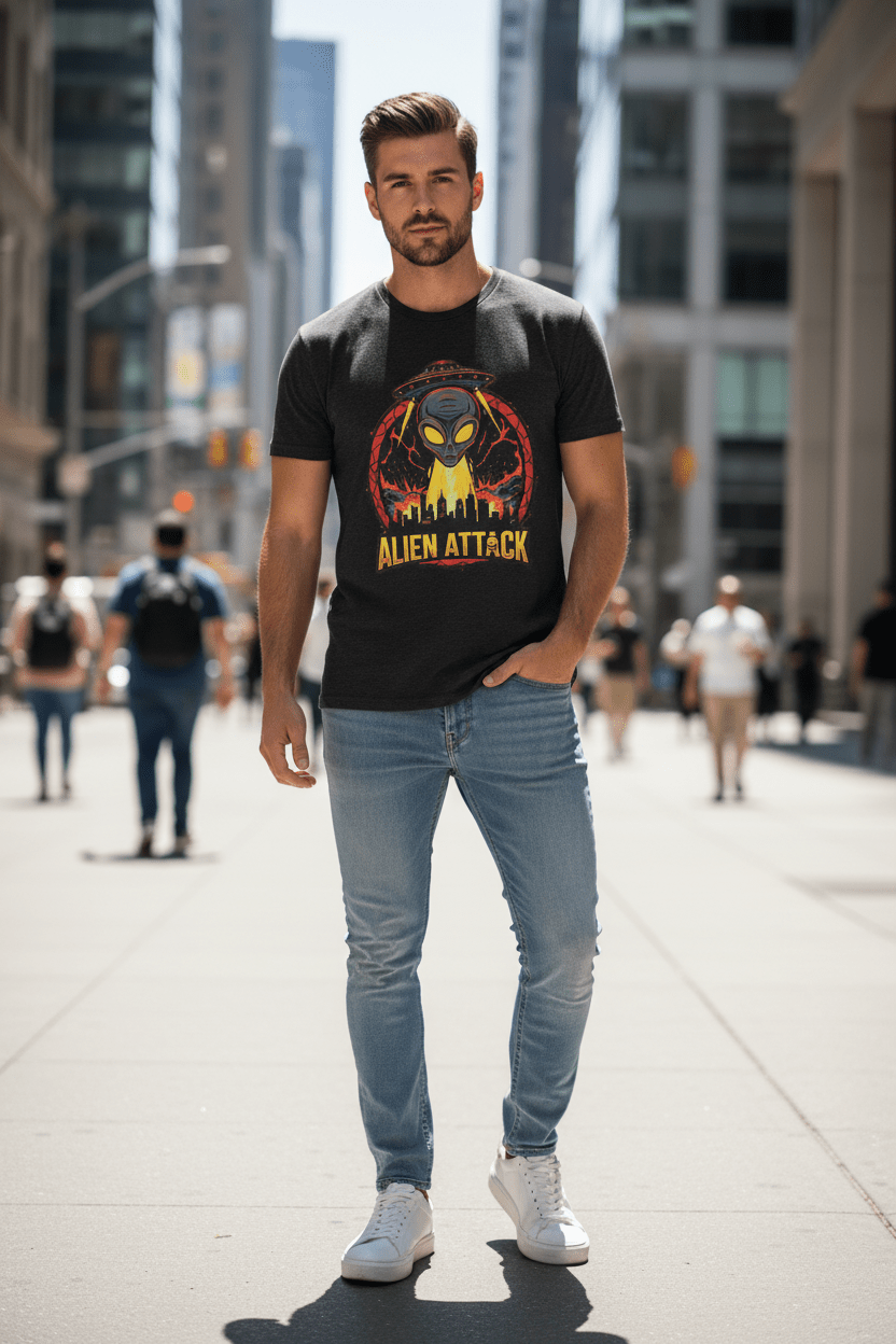 Alien Attack Tee Daylight