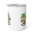 Alien Brews 10oz Insulated Coffee Mug — Cute Green Mushroom Travel Tumbler Printify
