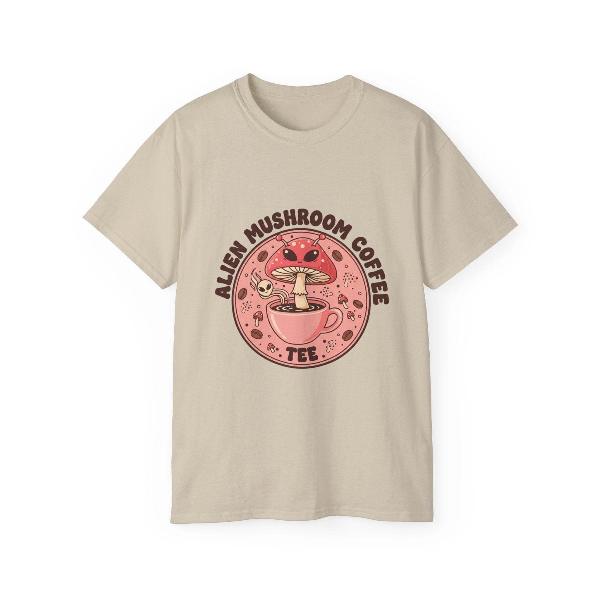 Alien Coffee T-Shirt — Retro Space Coffee Lover Tee Printify
