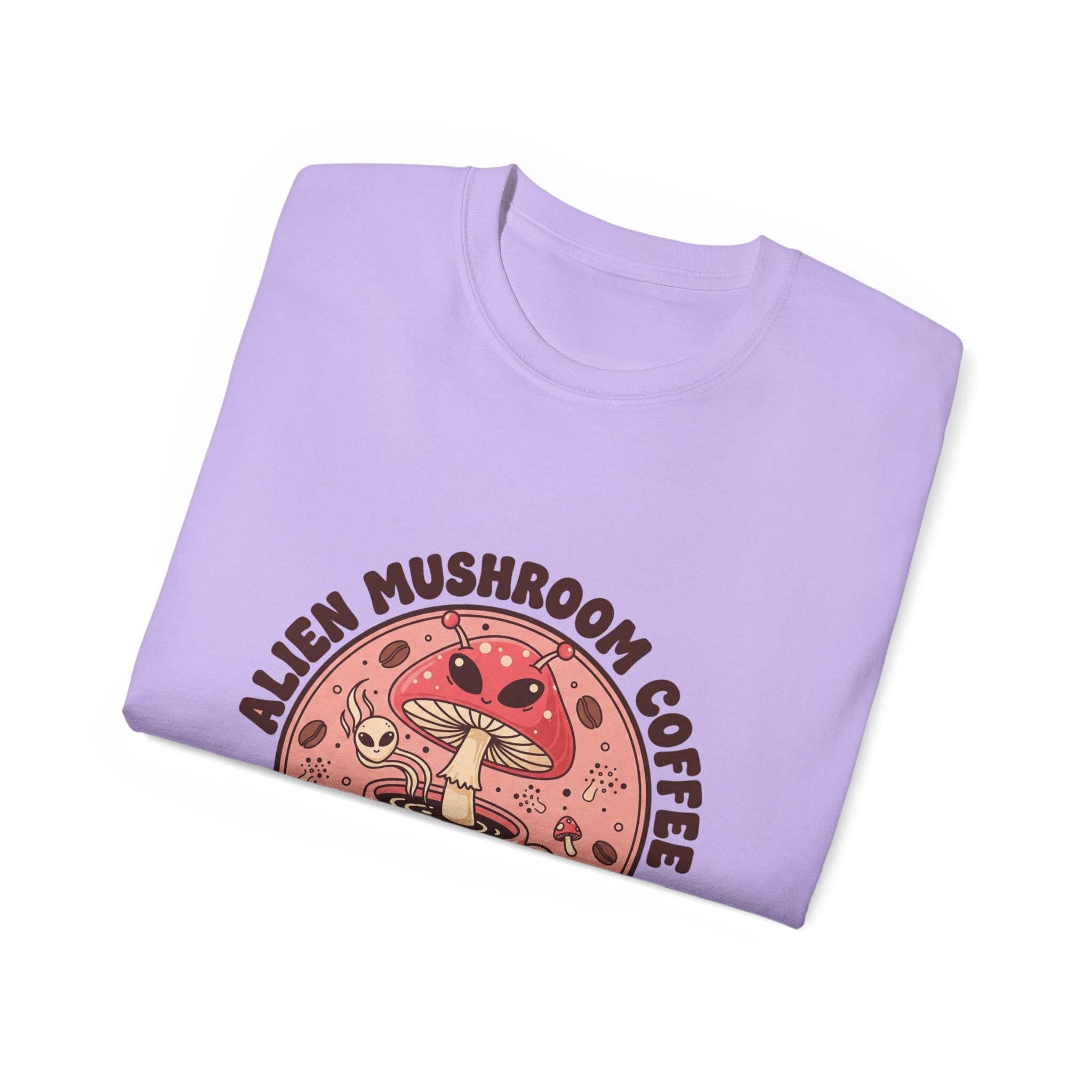 Alien Coffee T-Shirt — Retro Space Coffee Lover Tee Printify