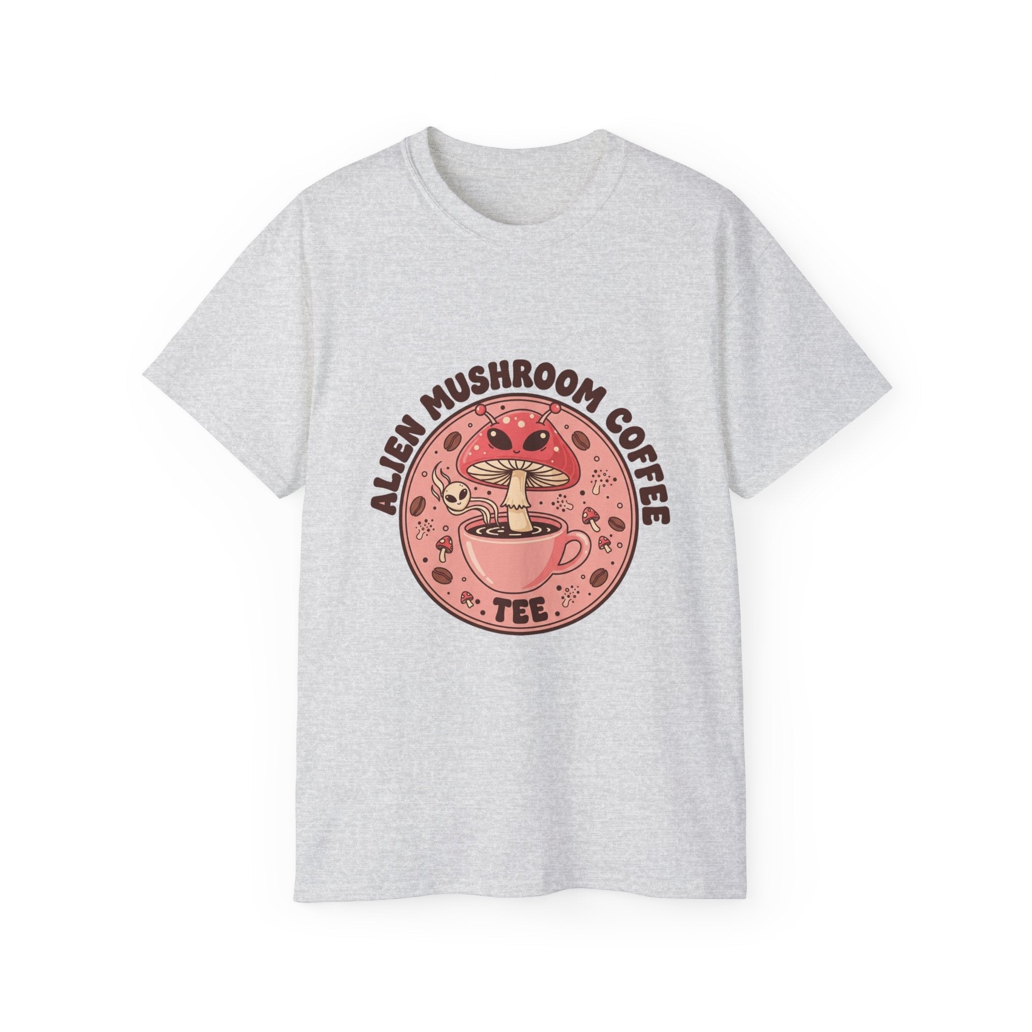 Alien Coffee T-Shirt — Retro Space Coffee Lover Tee Printify