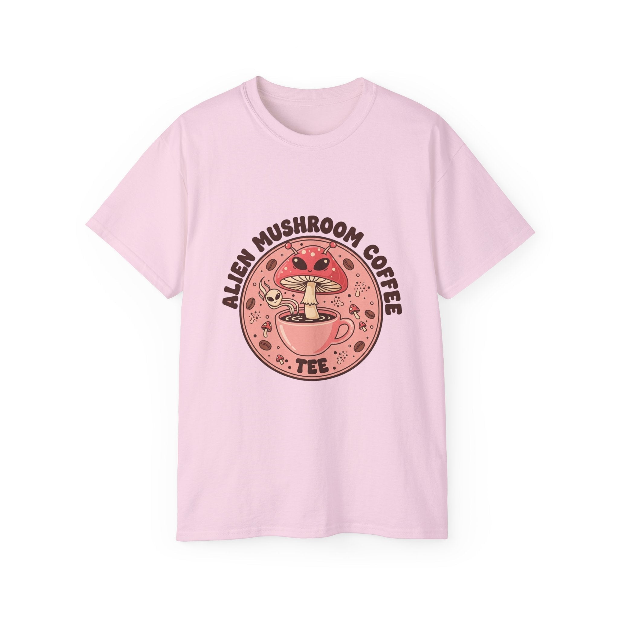 Alien Coffee T-Shirt — Retro Space Coffee Lover Tee Printify