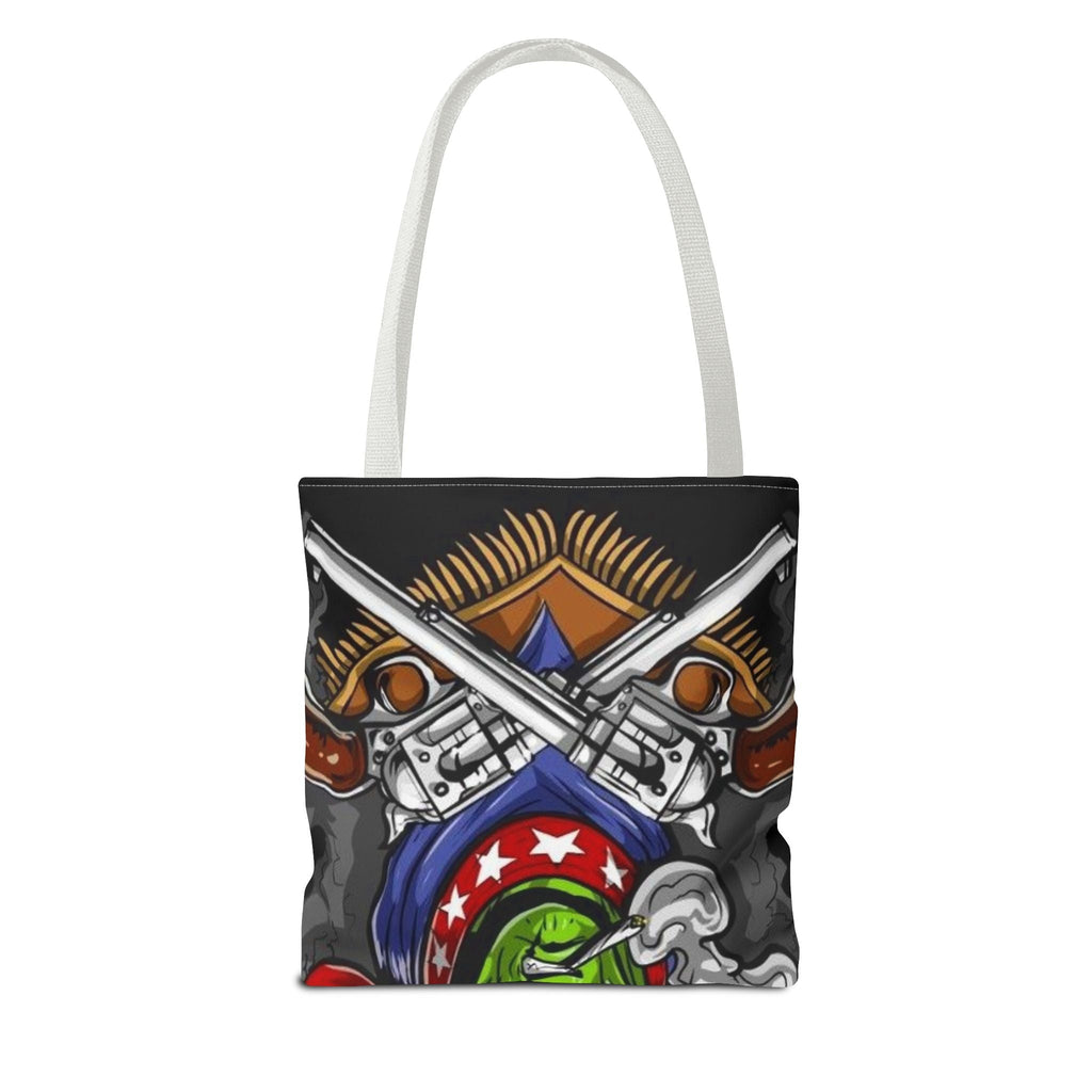 Alien Cowboy Tote Bag - Unique AOP Design for Cosmic Enthusiasts, Perfect for Festivals, Shopping, Beach Trips, and Gifts