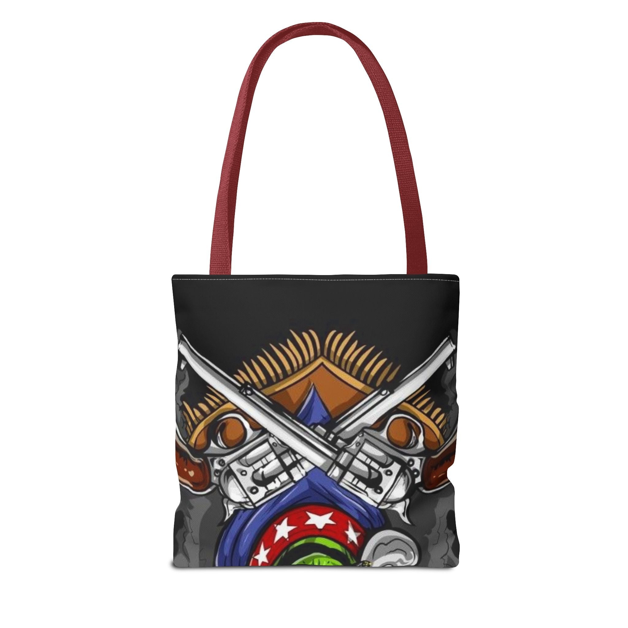 Alien Cowboy Tote Bag - Unique AOP Design for Cosmic Enthusiasts, Perfect for Festivals, Shopping, Beach Trips, and Gifts Printify