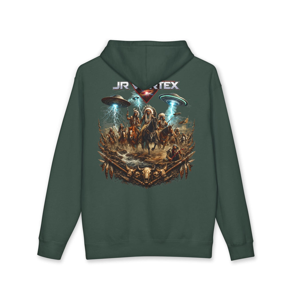 Alien Cowboys Graphic Hoodie — Sci‑Fi Western UFO Art Sweatshirt Printify