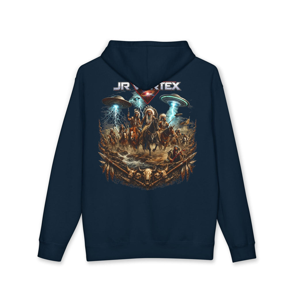 Alien Cowboys Graphic Hoodie — Sci‑Fi Western UFO Art Sweatshirt Printify