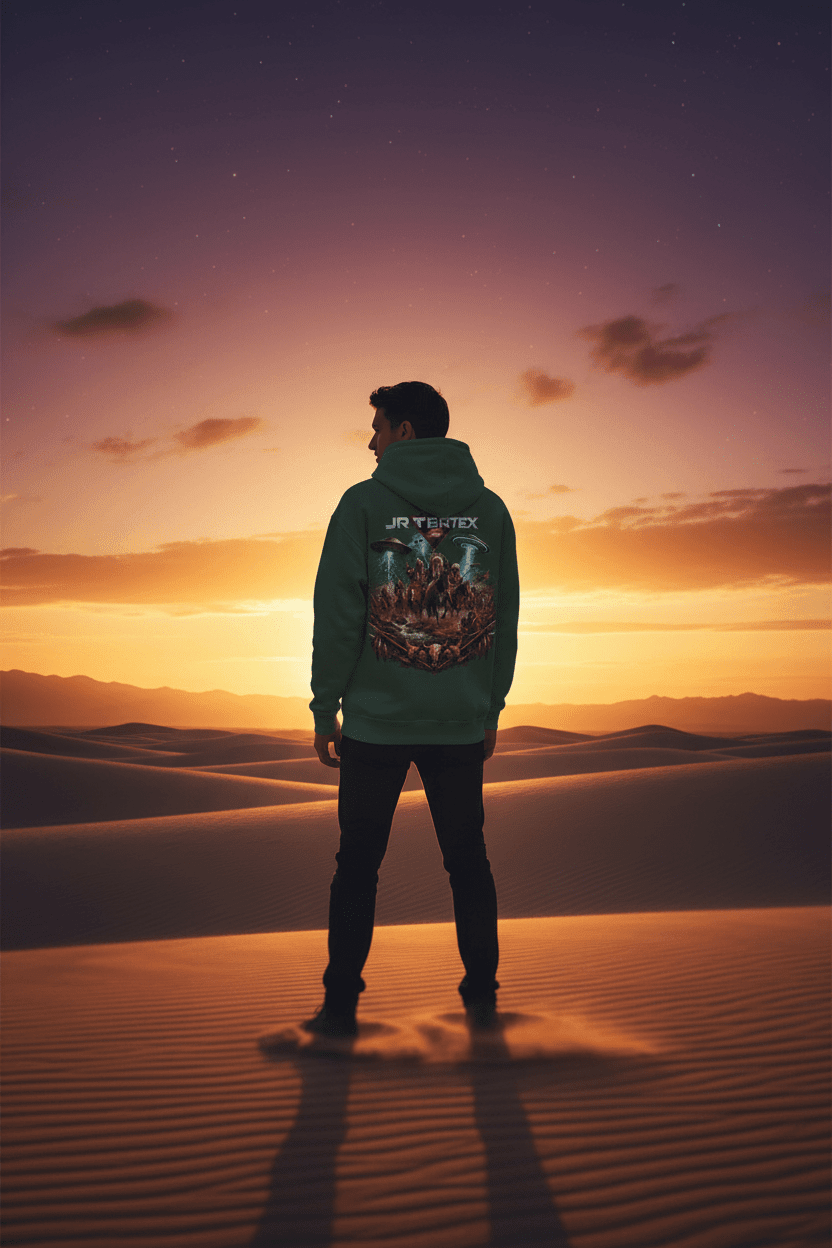 Alien Cowboys Hoodie Desert