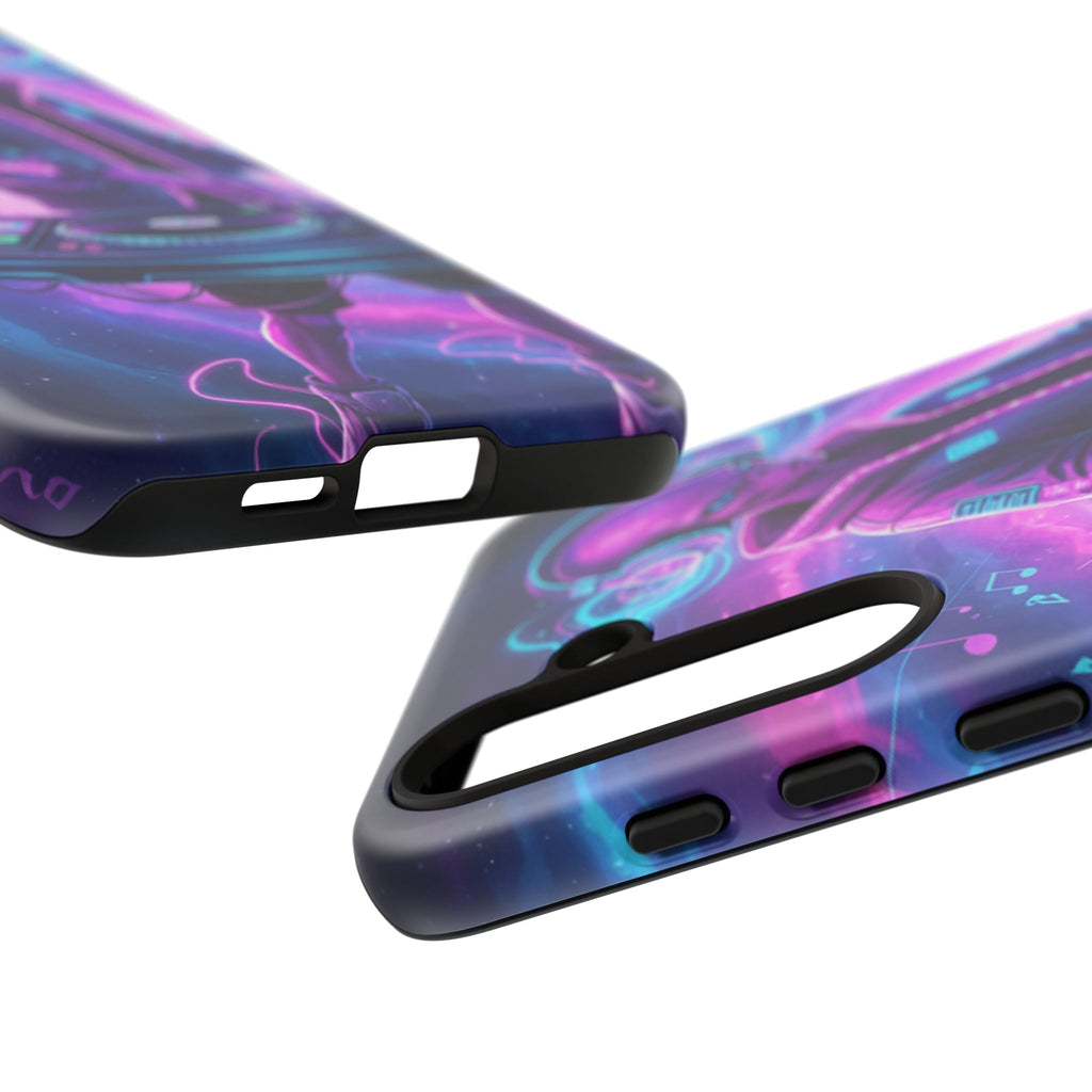 Alien DJ Phone Case — Neon Space Electronic Music Protective Cover Printify