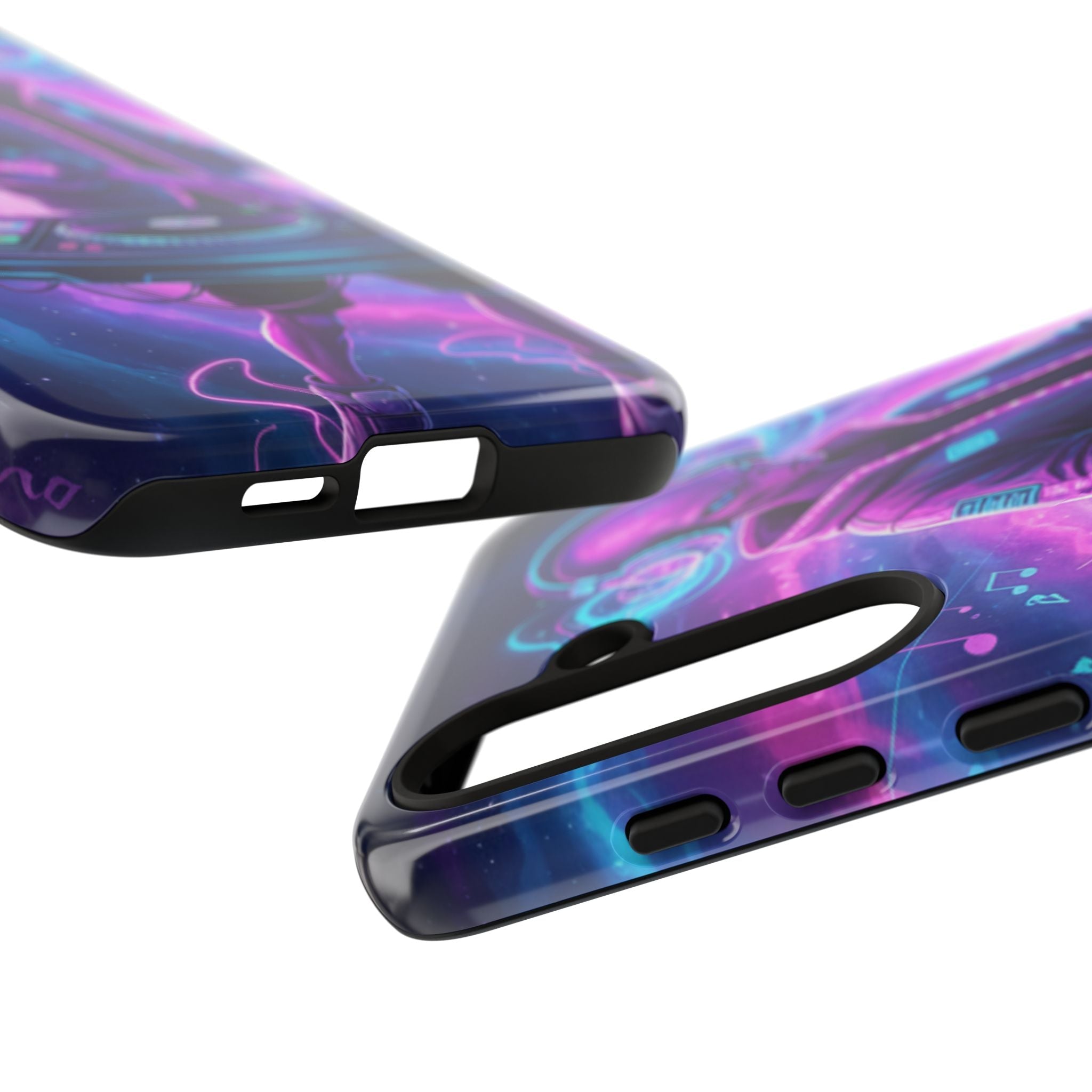 Alien DJ Phone Case — Neon Space Electronic Music Protective Cover Printify