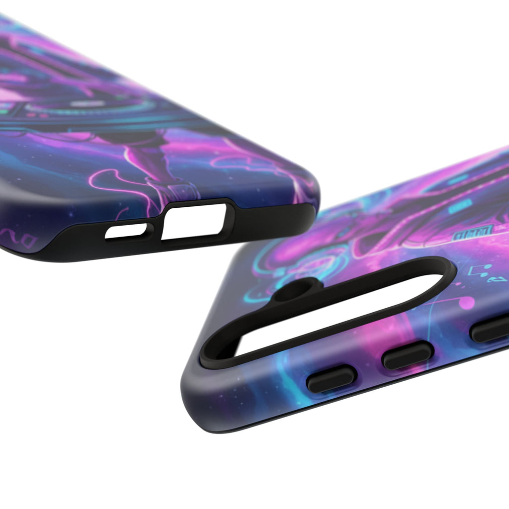 Alien DJ Phone Case — Neon Space Electronic Music Protective Cover Printify