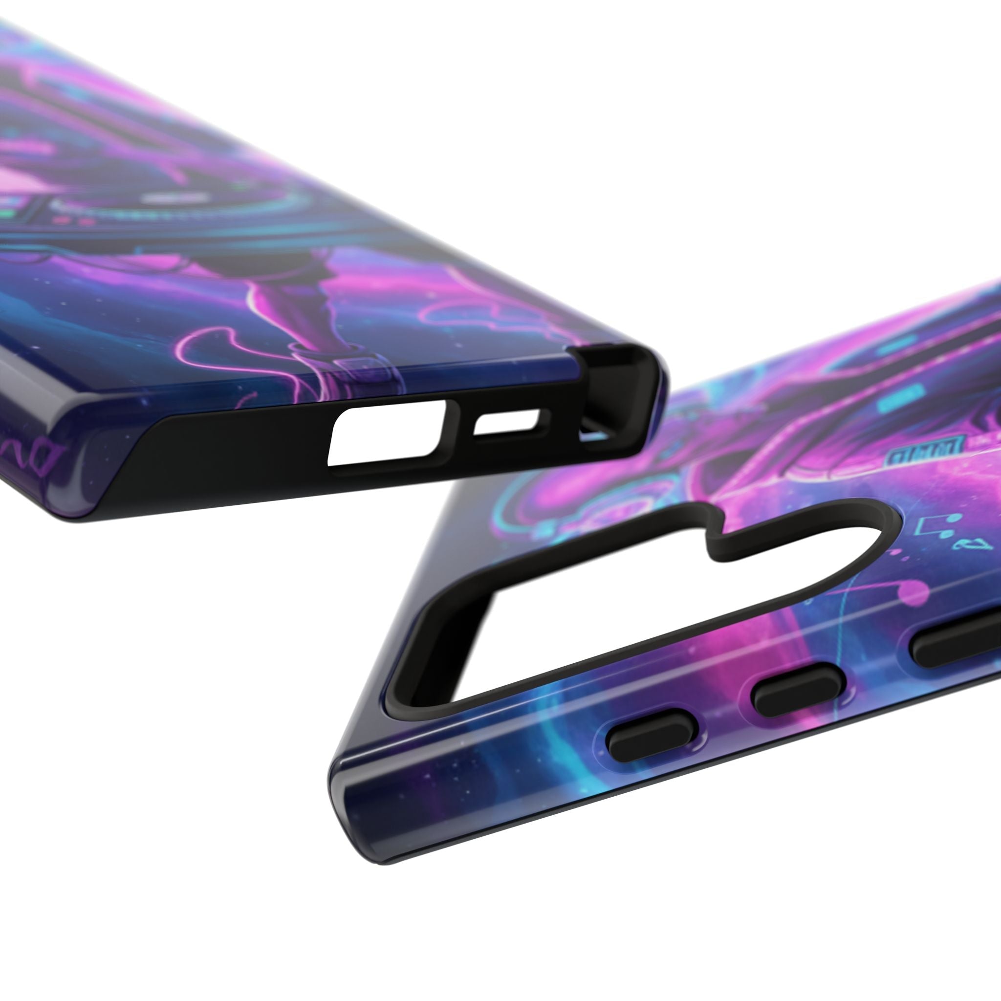 Alien DJ Phone Case — Neon Space Electronic Music Protective Cover Printify