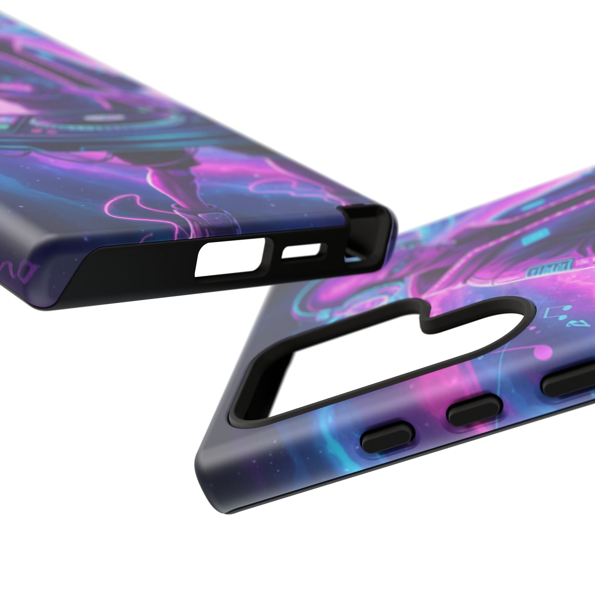 Alien DJ Phone Case — Neon Space Electronic Music Protective Cover Printify