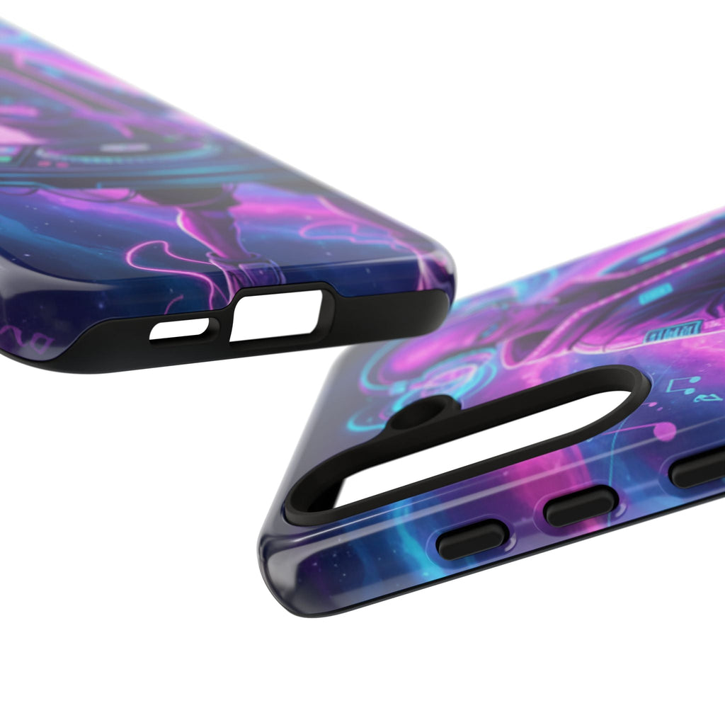 Alien DJ Phone Case — Neon Space Electronic Music Protective Cover Printify