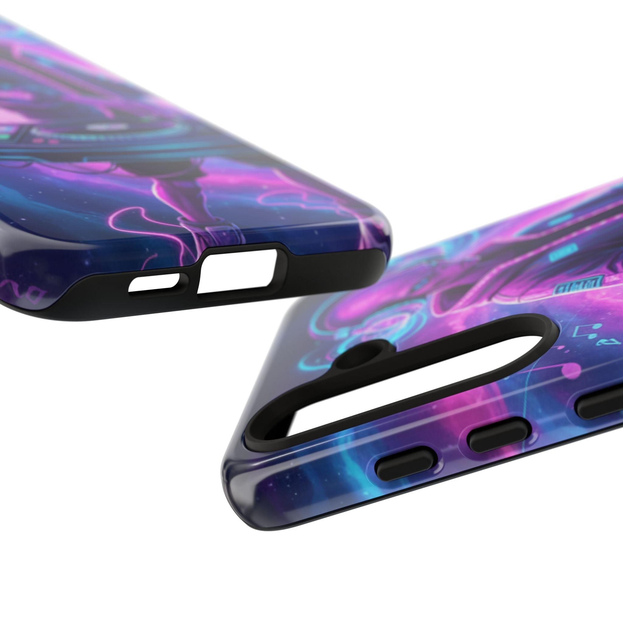 Alien DJ Phone Case — Neon Space Electronic Music Protective Cover Printify