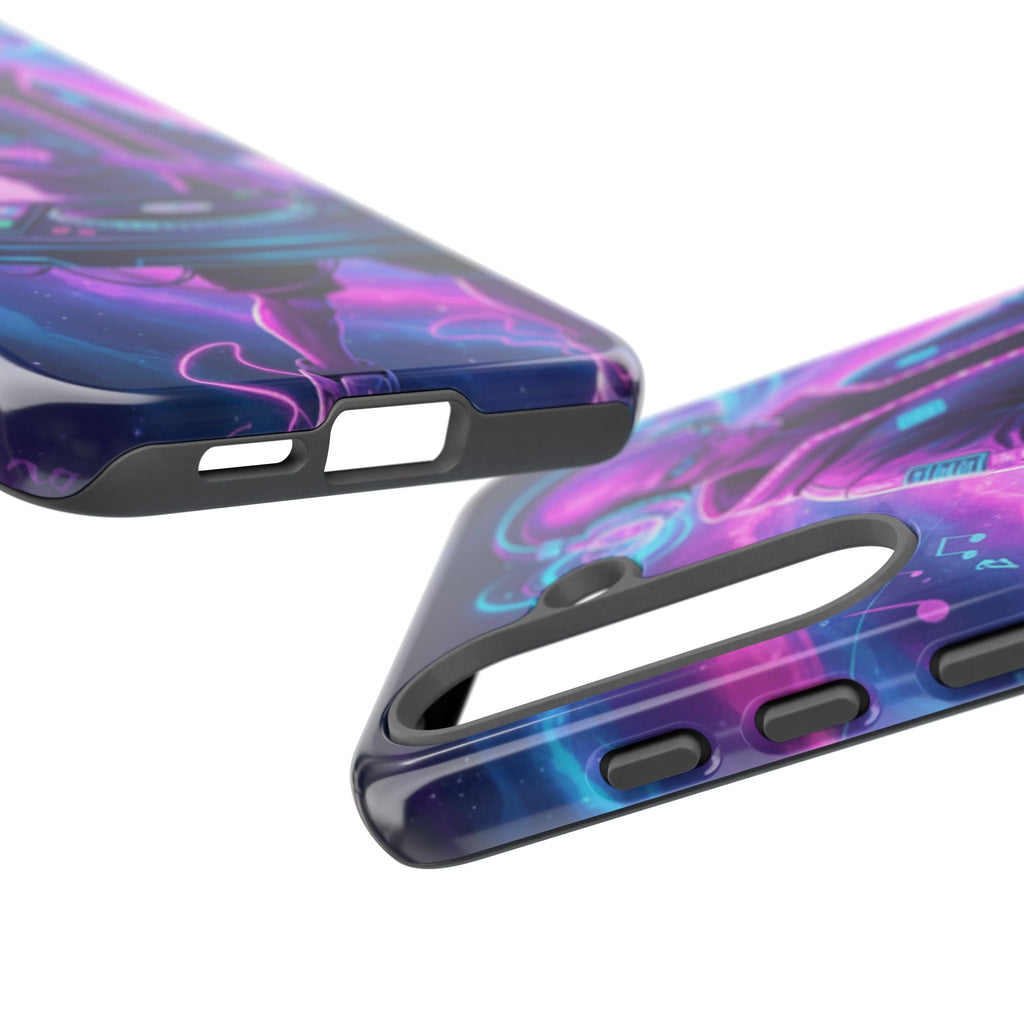 Alien DJ Phone Case — Neon Space Electronic Music Protective Cover Printify