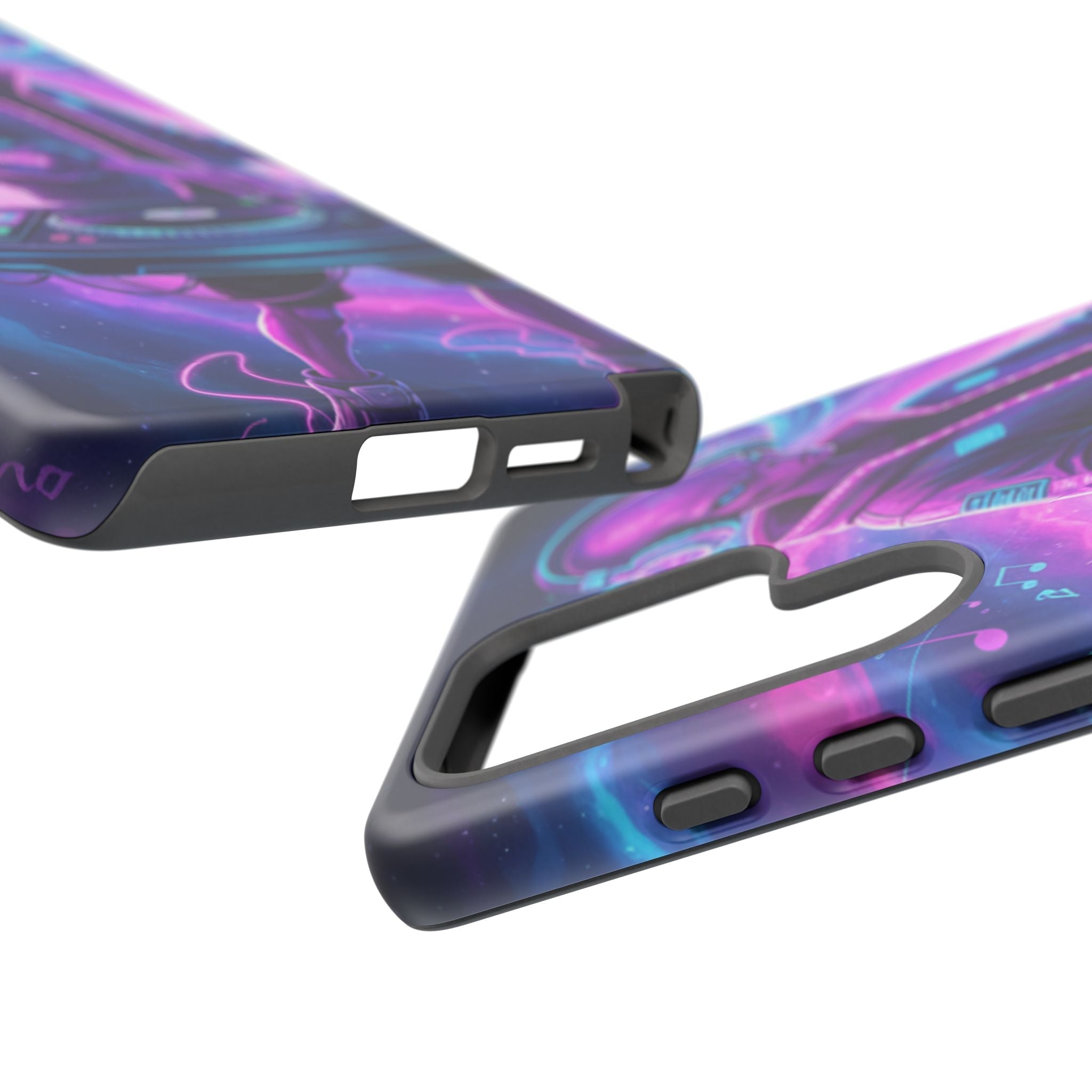 Alien DJ Phone Case — Neon Space Electronic Music Protective Cover Printify