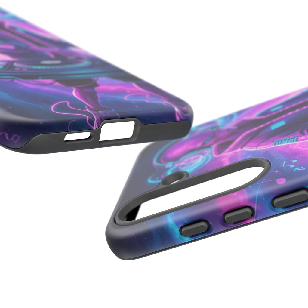 Alien DJ Phone Case — Neon Space Electronic Music Protective Cover Printify