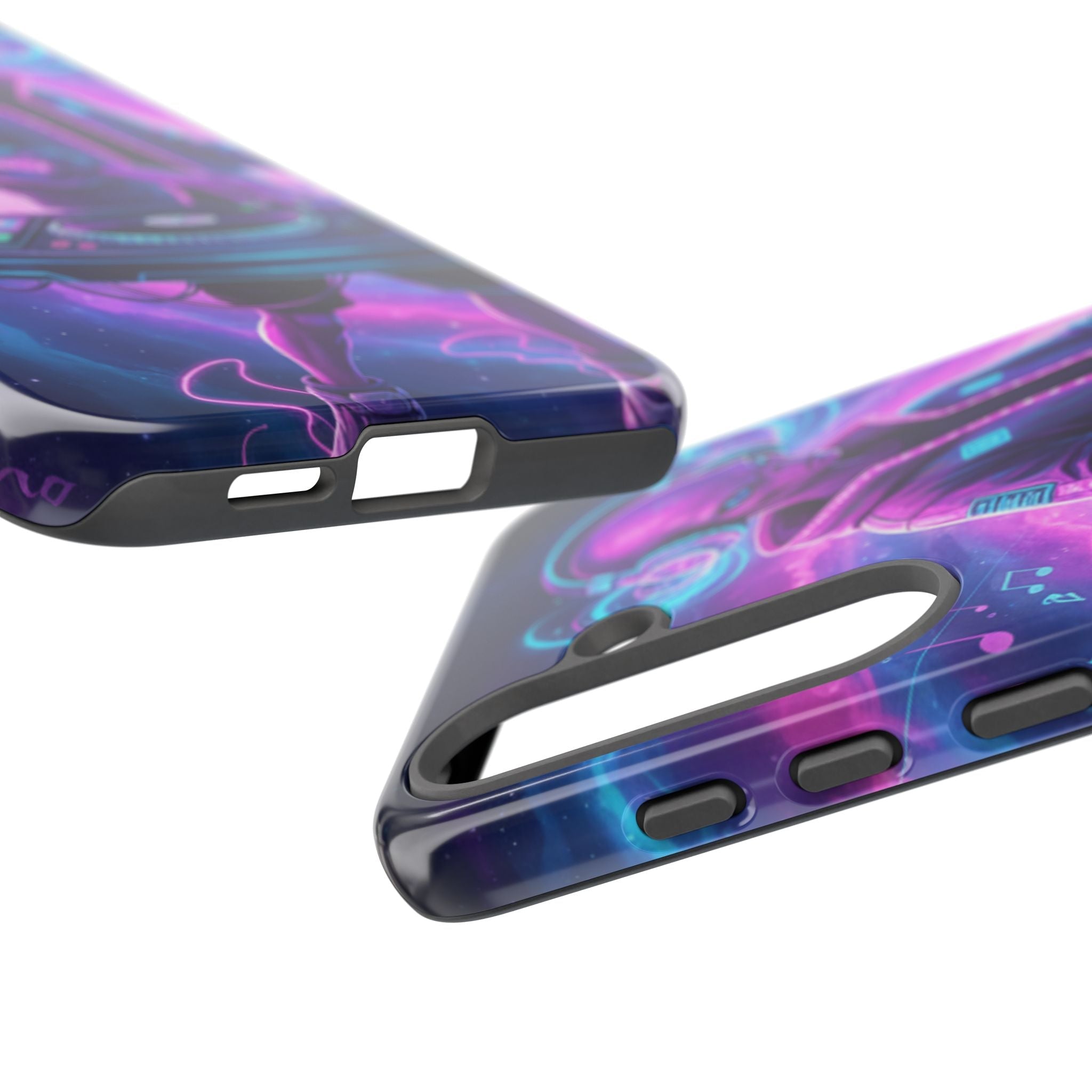Alien DJ Phone Case — Neon Space Electronic Music Protective Cover Printify