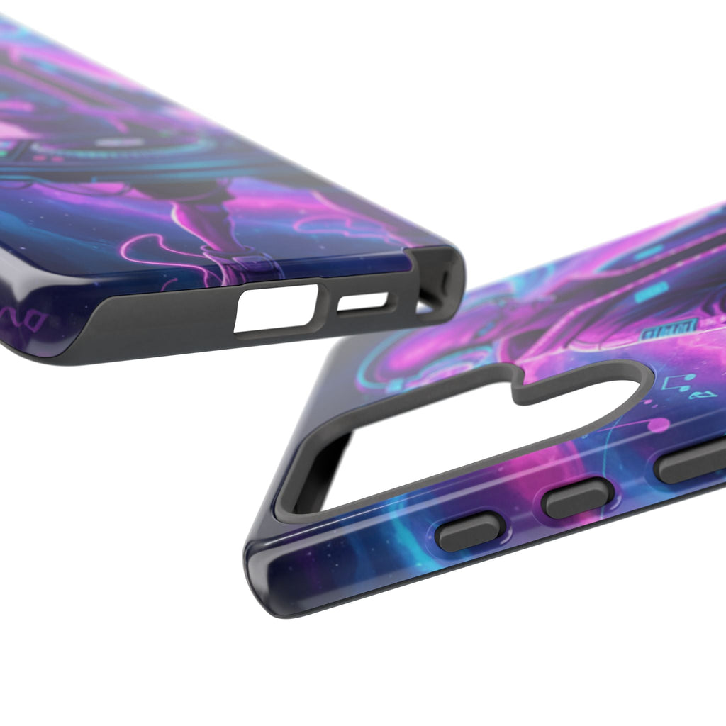 Alien DJ Phone Case — Neon Space Electronic Music Protective Cover Printify