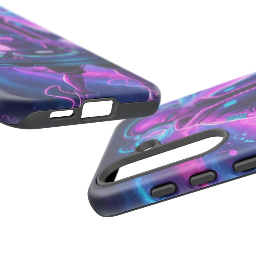 Alien DJ Phone Case — Neon Space Electronic Music Protective Cover Printify