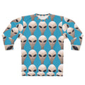 Alien Face Sweatshirt — Retro Signal Edition Printify