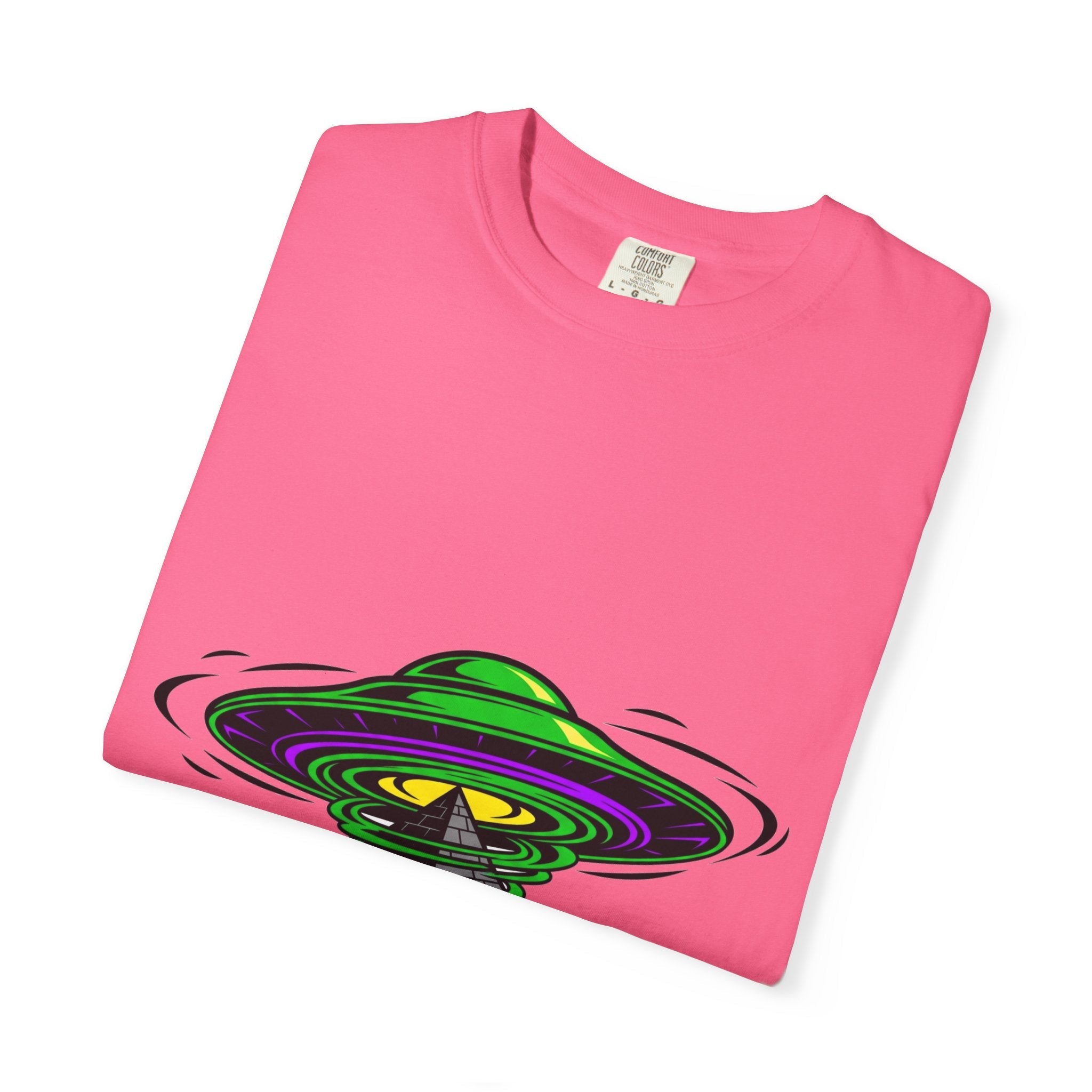 Alien Graphic T-Shirt, Cosmic Tee, Unisex Casual Wear, Perfect for Festivals, Gifts for Sci-Fi Fans, Unique Art Tee
