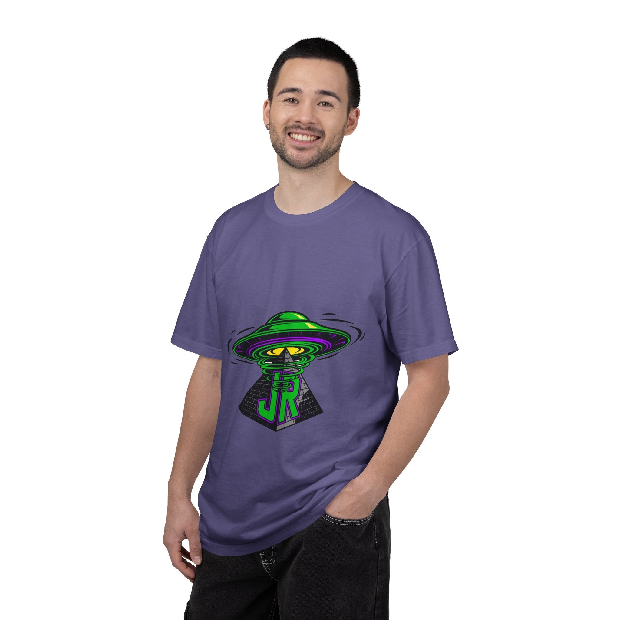 Alien Graphic T-Shirt, Cosmic Tee, Unisex Casual Wear, Perfect for Festivals, Gifts for Sci-Fi Fans, Unique Art Tee