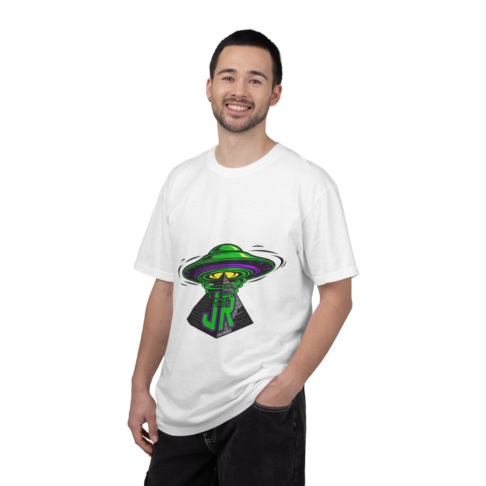 Alien Graphic T-Shirt, Cosmic Tee, Unisex Casual Wear, Perfect for Festivals, Gifts for Sci-Fi Fans, Unique Art Tee