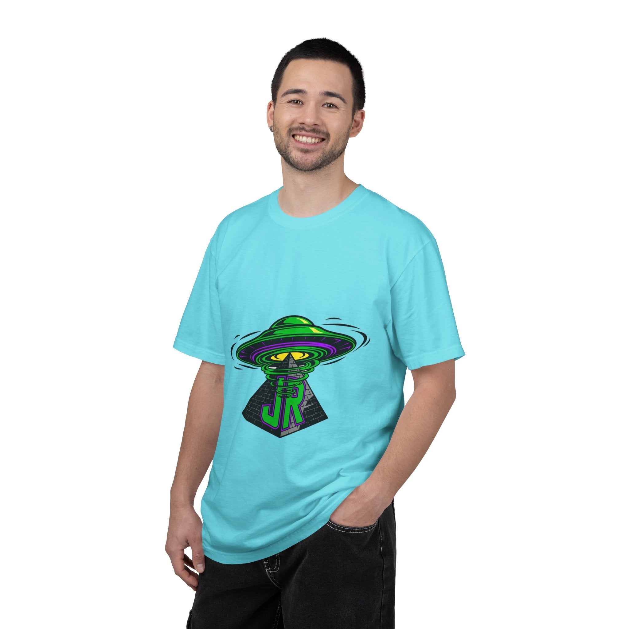Alien Graphic T-Shirt, Cosmic Tee, Unisex Casual Wear, Perfect for Festivals, Gifts for Sci-Fi Fans, Unique Art Tee