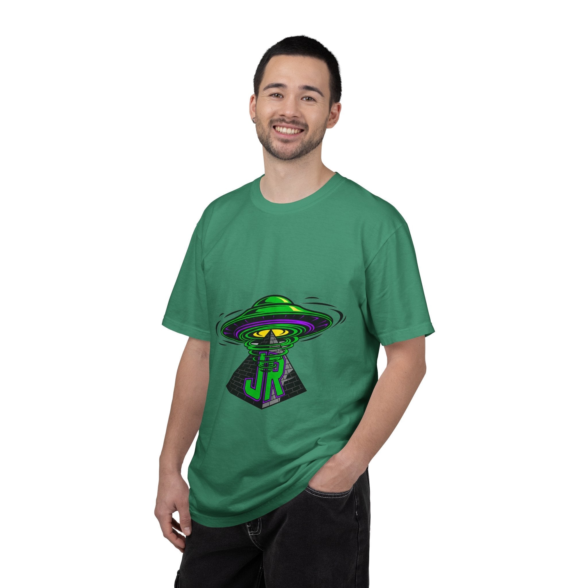 Alien Graphic T-Shirt, Cosmic Tee, Unisex Casual Wear, Perfect for Festivals, Gifts for Sci-Fi Fans, Unique Art Tee
