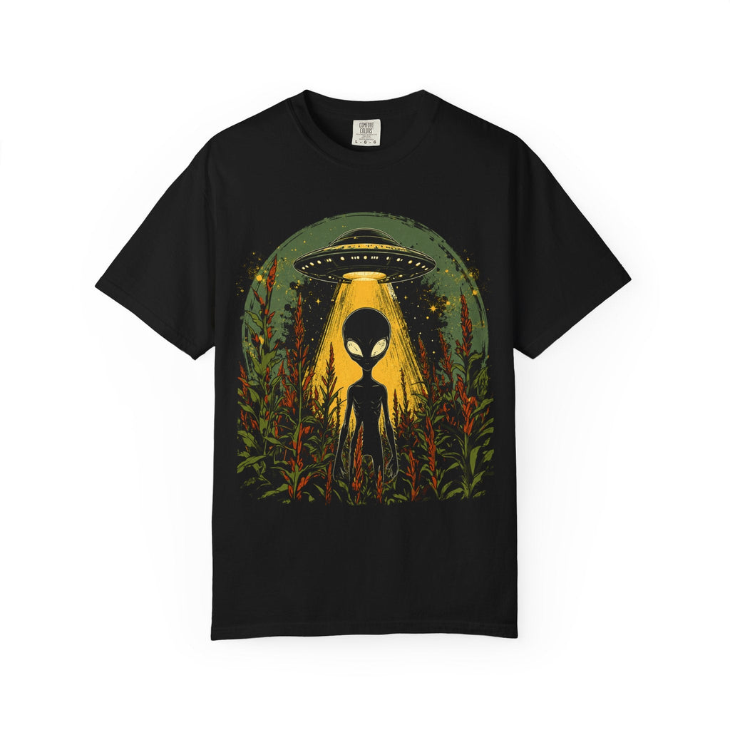 Alien Harvest UFO Tee – Higher Frequency Garment-Dyed Shirt