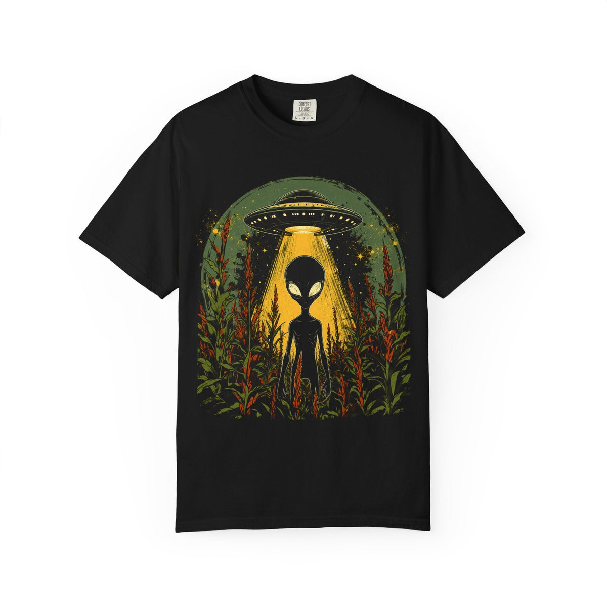 Alien Harvest UFO Tee – Higher Frequency Garment-Dyed Shirt