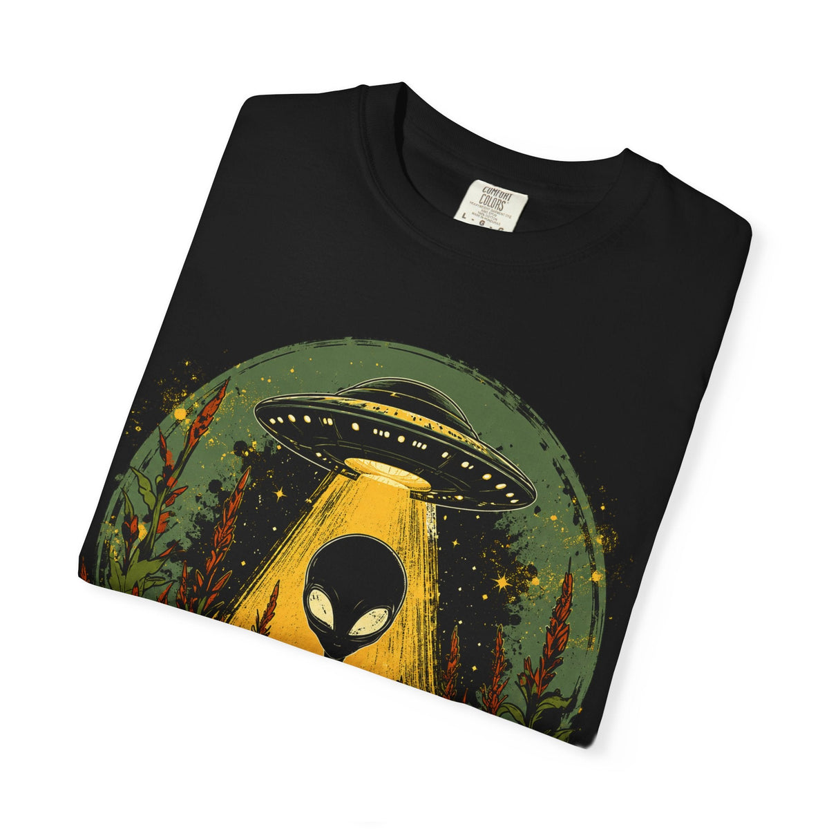 Alien Harvest UFO Tee – Higher Frequency Garment-Dyed Shirt
