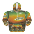Alien Invasion Pullover Hoodie — Retro Contact Edition Printify