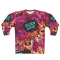 Alien Love Sweatshirt - Colorful Graffiti All-Over Print