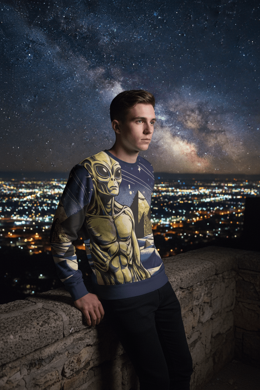 Night cosmic setting