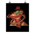 Alien UFO Pyramid Poster Printify