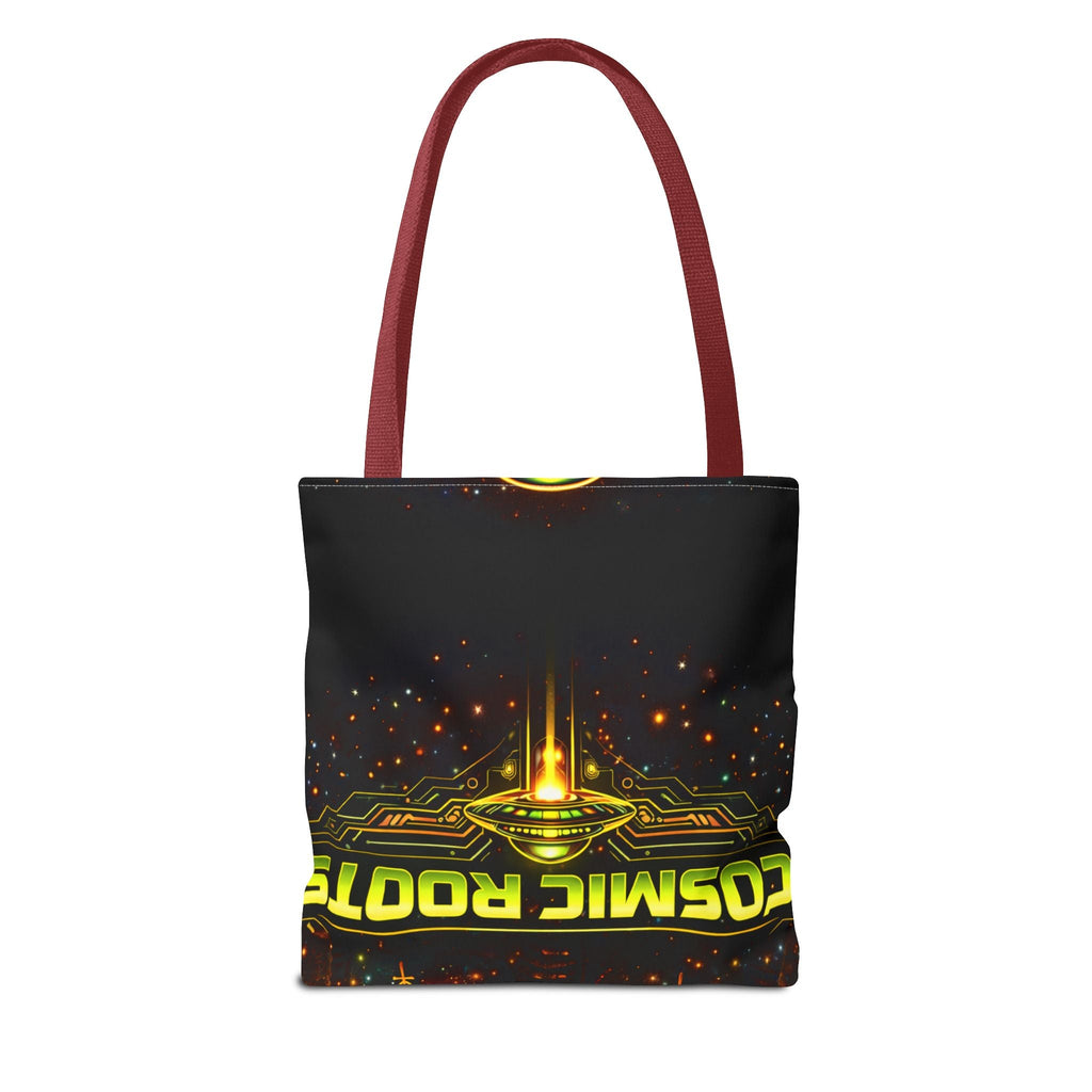 Alien UFO Tote Bag — Cosmic Roots AOP Graphic Tote Printify