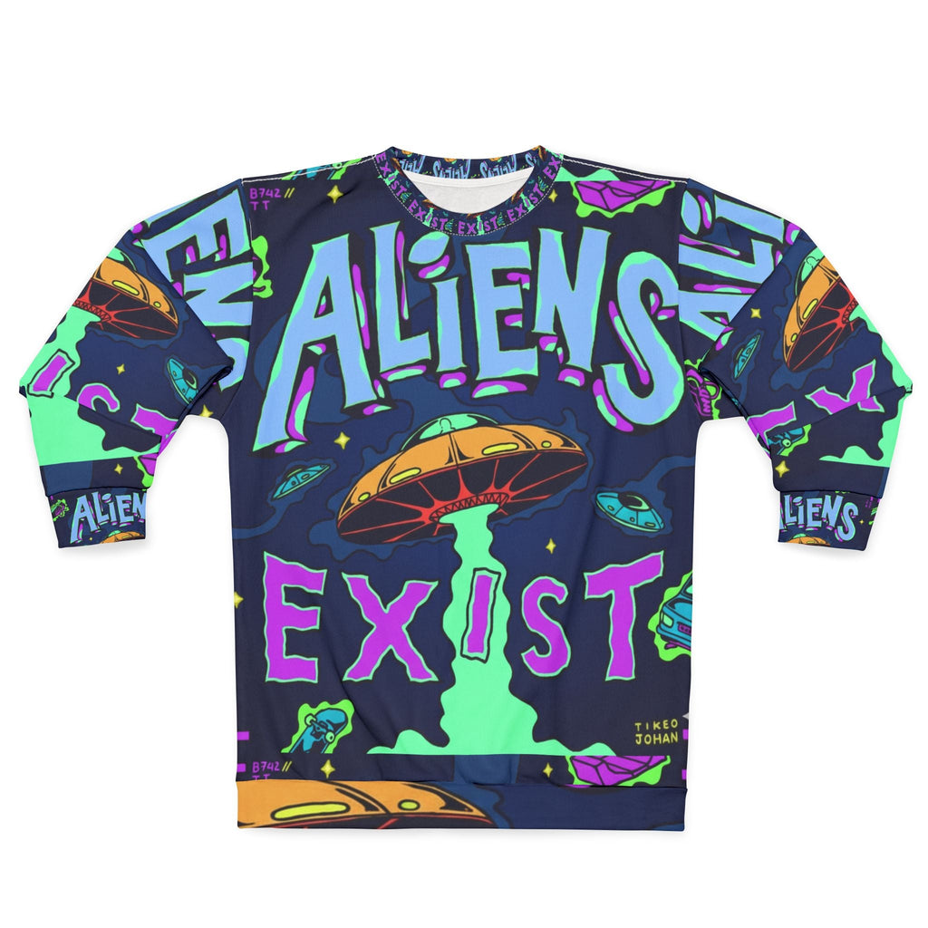 Alien Utopia – Aliens Exist AOP Sweatshirt Printify