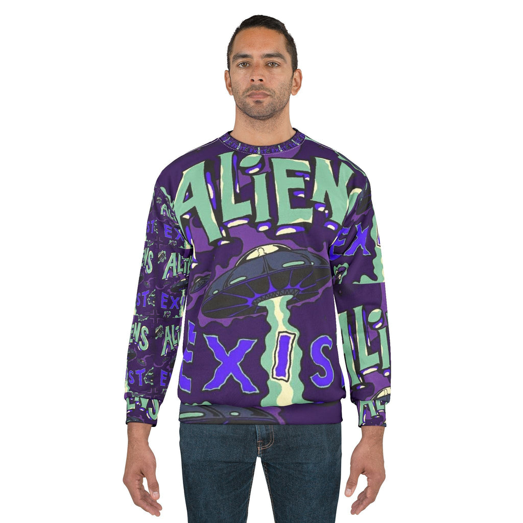 Alien Utopia – Aliens Exist AOP Sweatshirt Printify