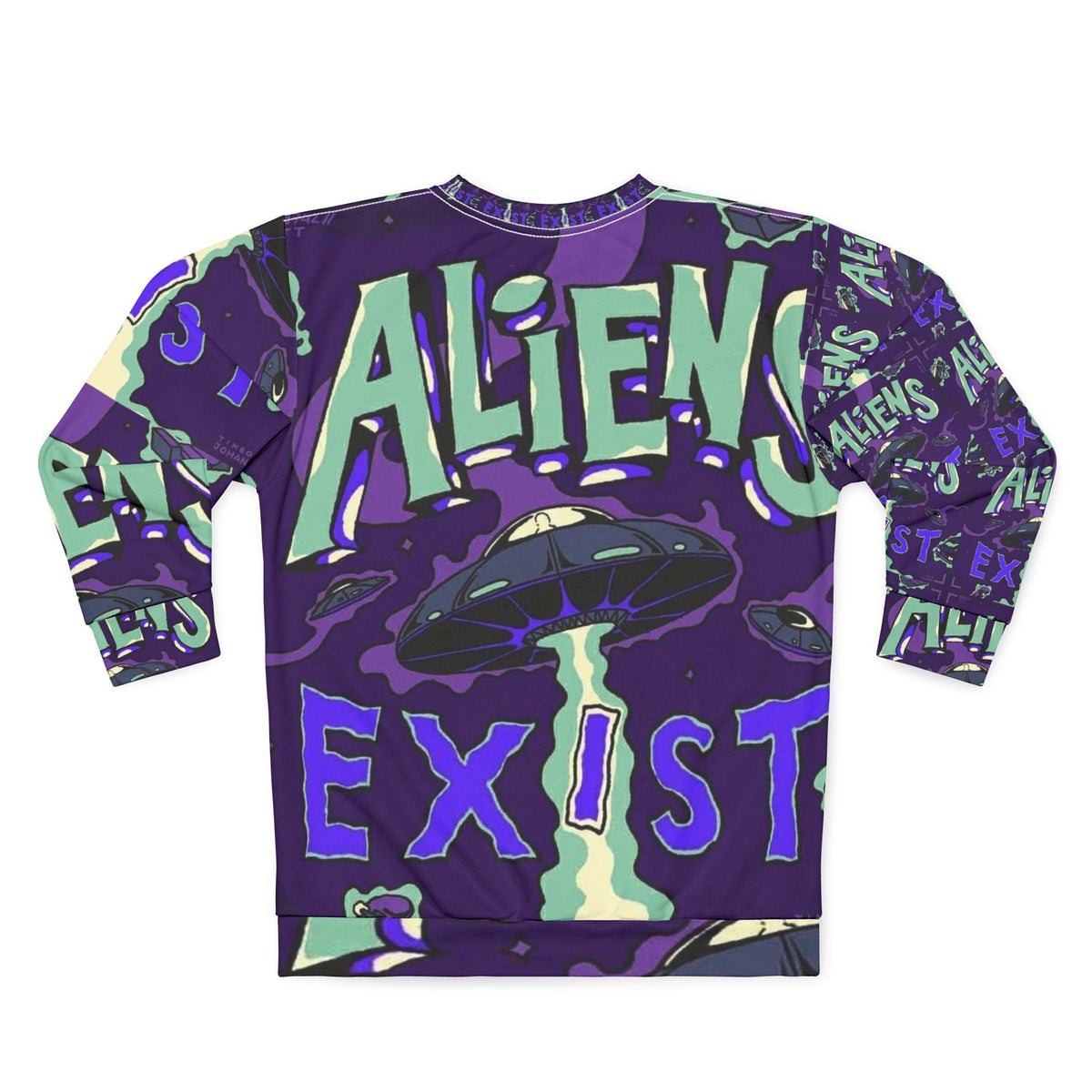 Alien Utopia – Aliens Exist AOP Sweatshirt Printify