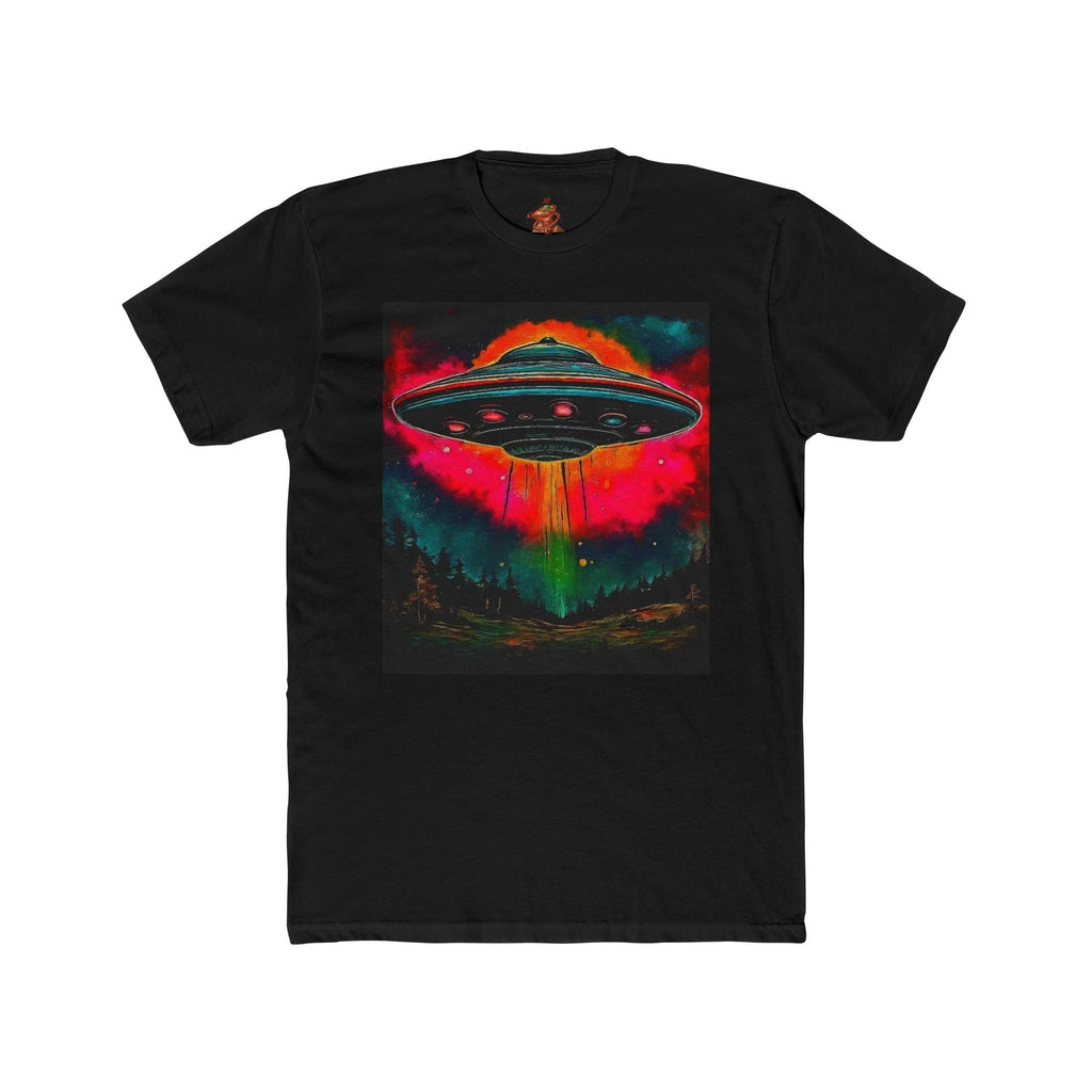 Alien Utopia UFO Graphic Tee – Premium Unisex Cotton Crew | Retro Cosmic Streetwear Printify