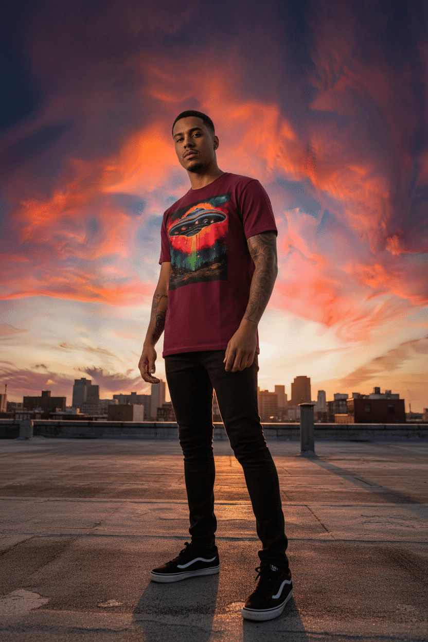 Standout dramatic rooftop shot