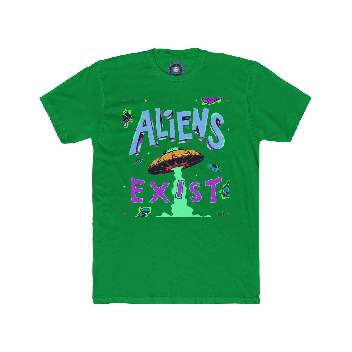 Aliens Exist T-Shirt — Retro UFO Graphic Tee Printify