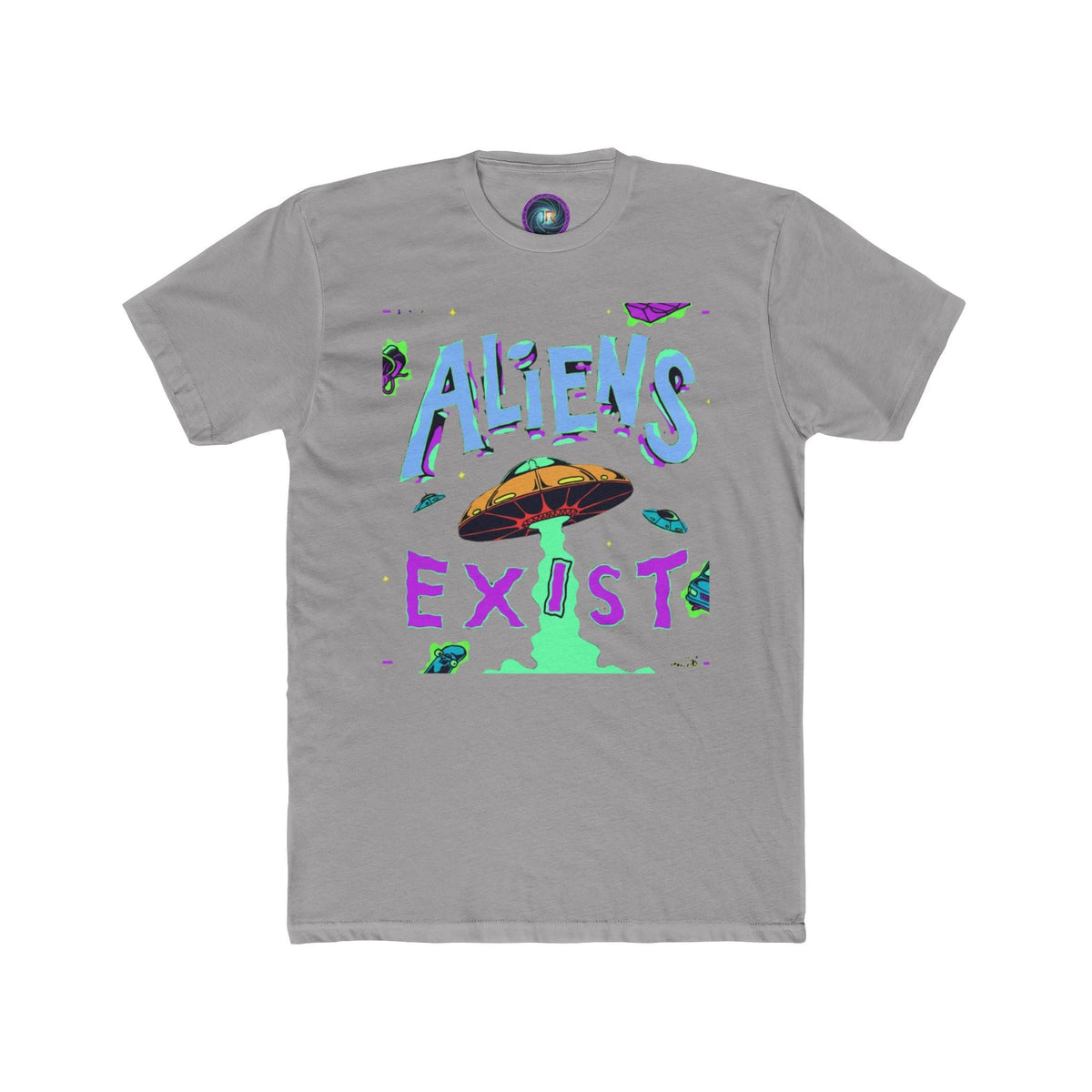 Aliens Exist T-Shirt — Retro UFO Graphic Tee Printify