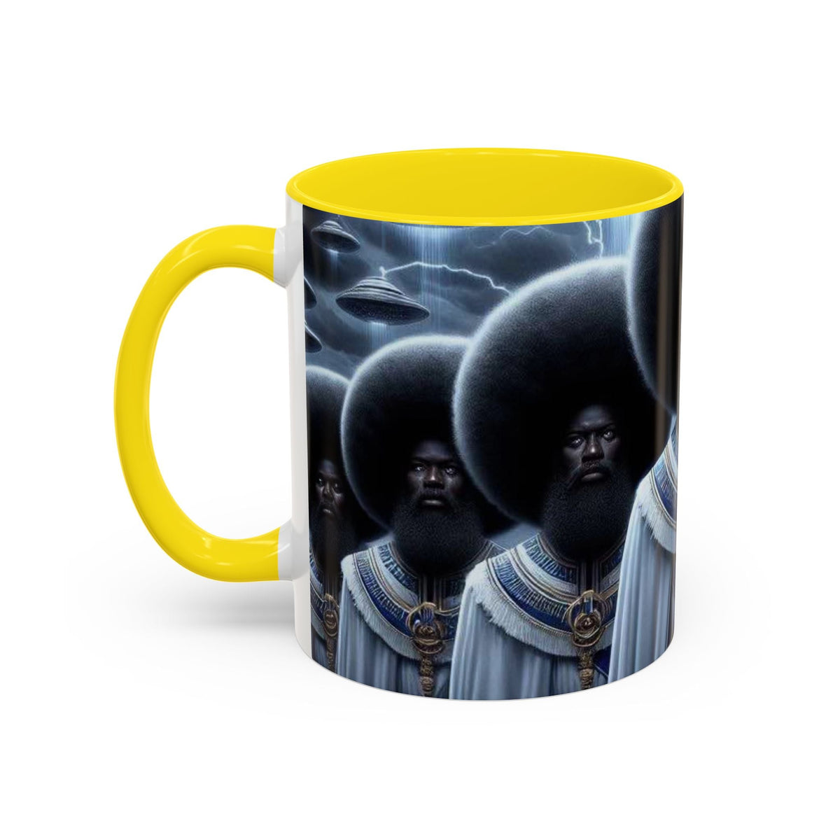 Accent Ceramic Coffee Mug 11 Oz And 15 Oz Sizes White Finish Ideal For Coffee And Tea Printify