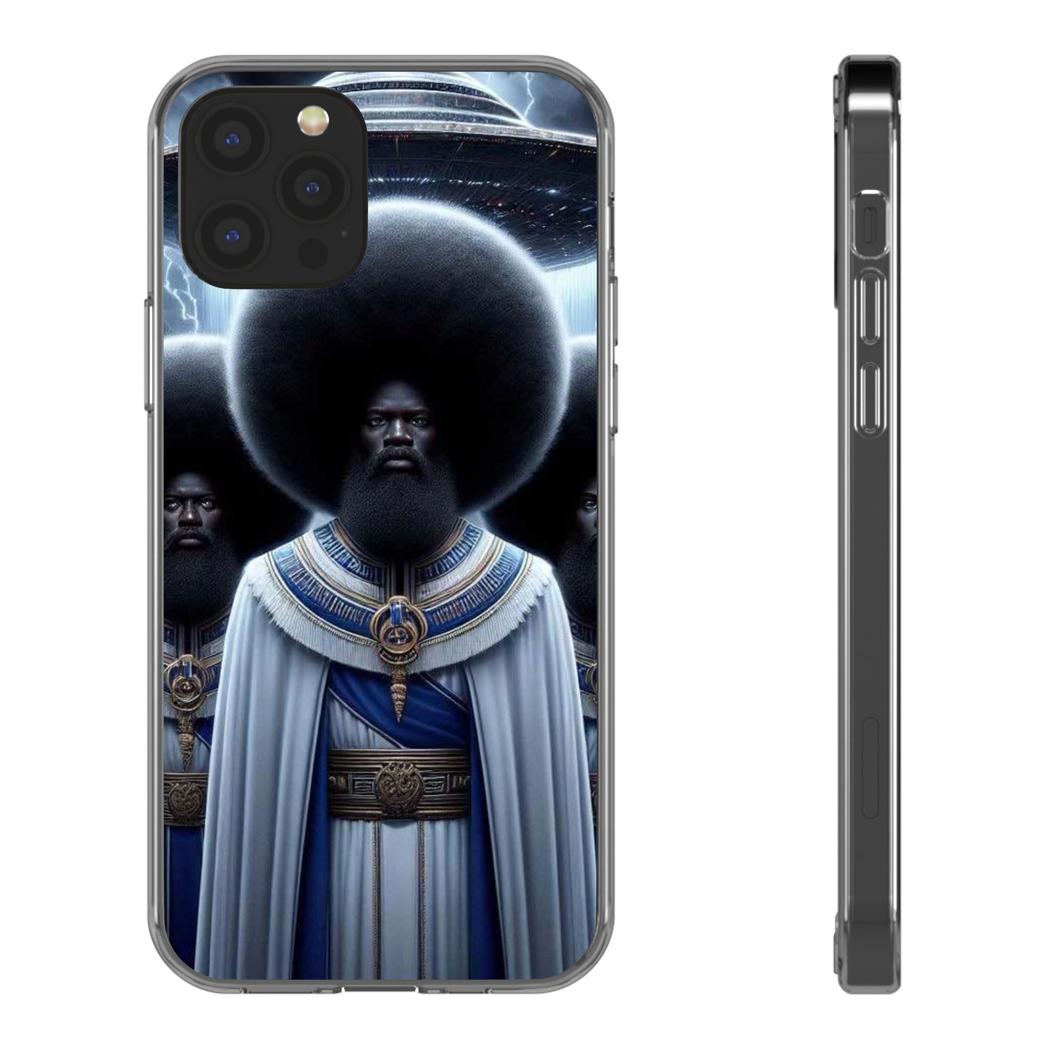 Artistic Clear Phone Cases, Unique Clear Case, Modern Phone Cover, Trendy Phone Case, Phone Accessories, Gift for Him/Her Printify