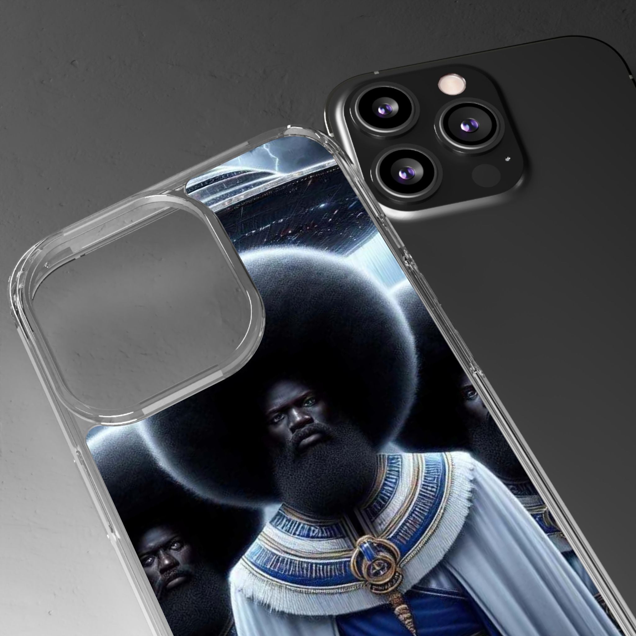Artistic Clear Phone Cases, Unique Clear Case, Modern Phone Cover, Trendy Phone Case, Phone Accessories, Gift for Him/Her Printify
